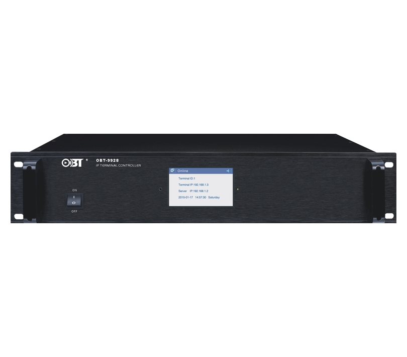 IP數(shù)字網(wǎng)絡(luò)廣播機(jī)架式終端控制器 OBT-9928