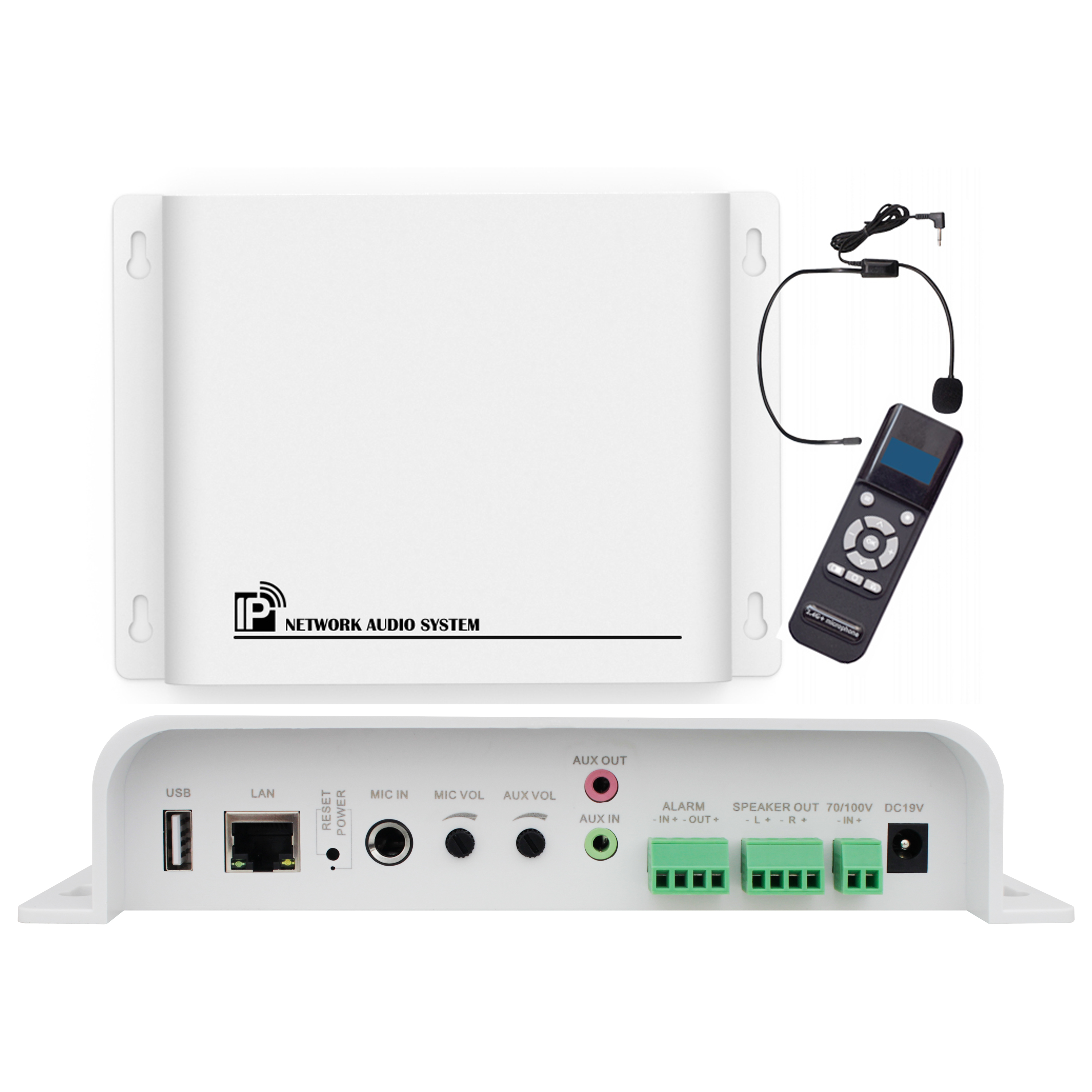 網絡音頻終端(帶2.4G話筒) OBT-9700B(帶備份)