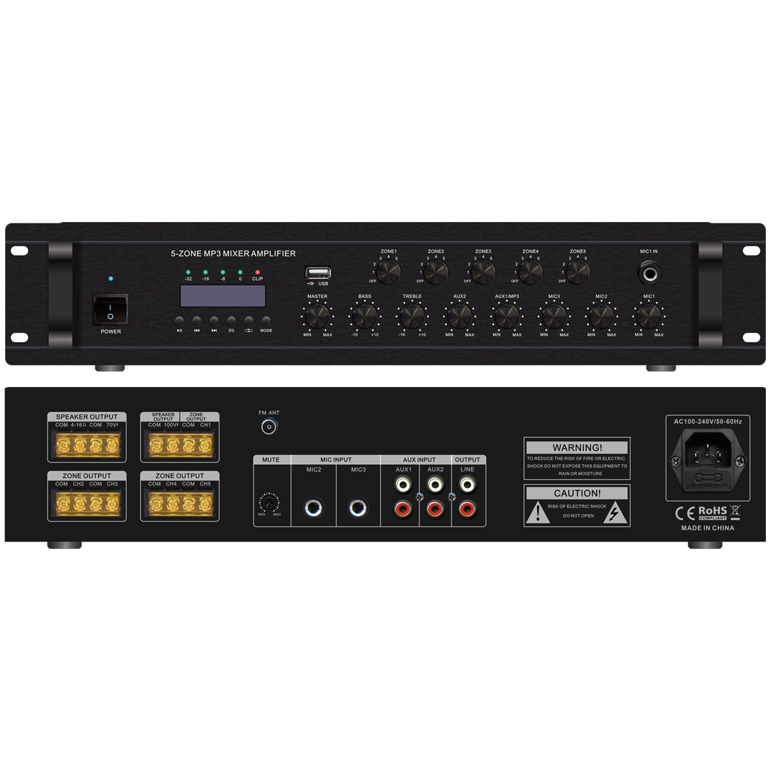 5分區MP3音量獨立可調功放 OBT-6135D