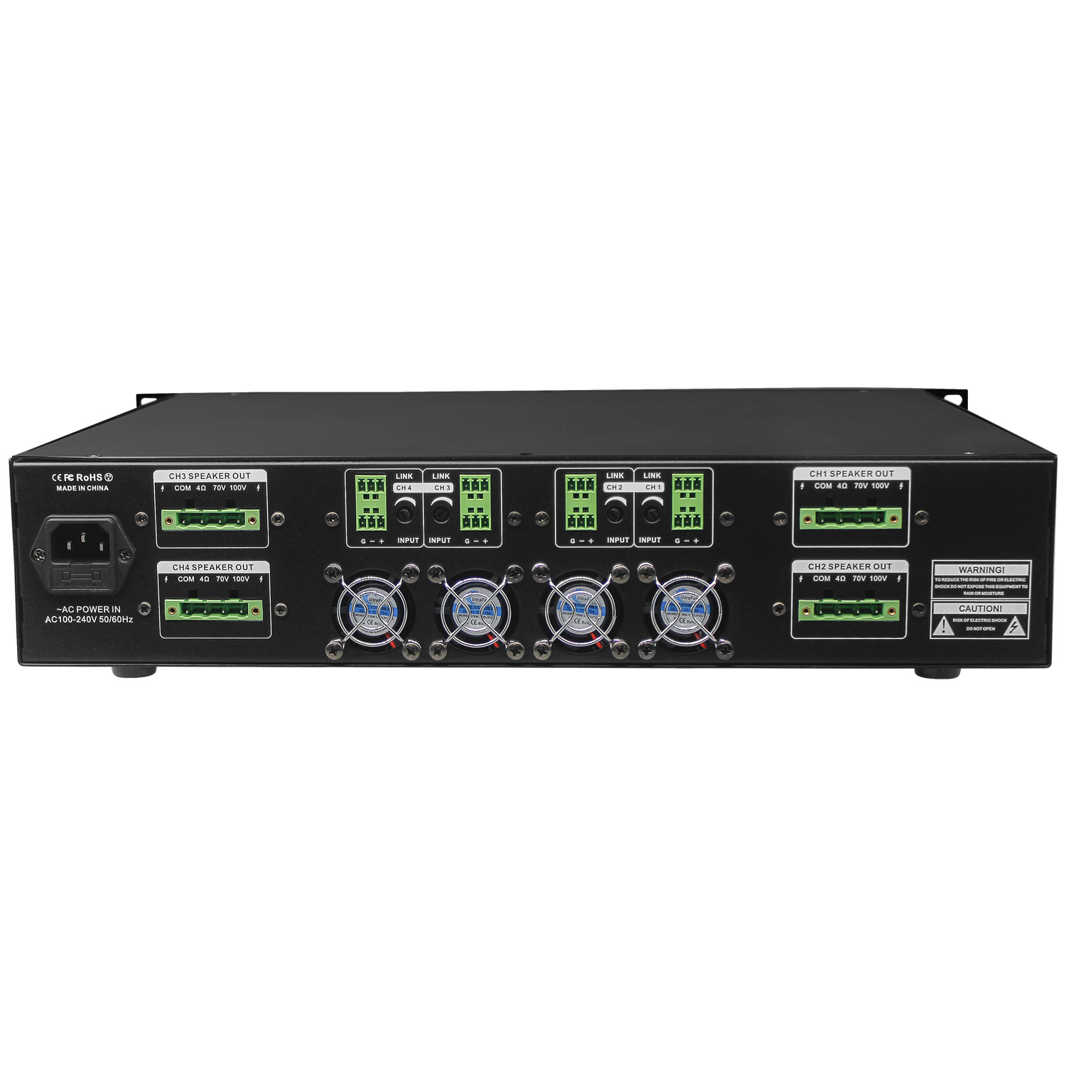 4通道純后級功放 OBT-7424